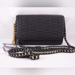 Aimee Kestenberg Black Alexis ll Chain Crossbody Bag